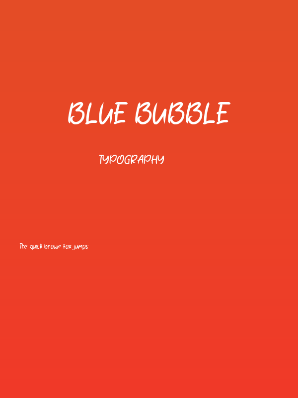 Blue Bubble Poster