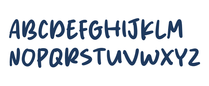 Blue Clash Uppercase