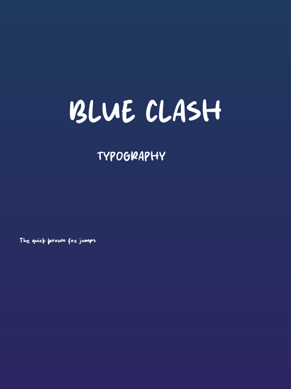 Blue Clash Poster