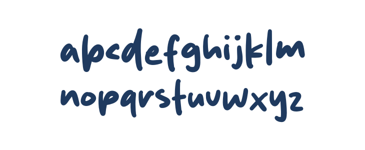 Blue Clash Lowercase