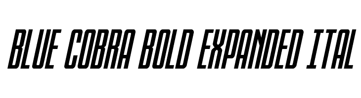 Blue Cobra Bold Expanded Ital  Descarca Fonturi Gratis