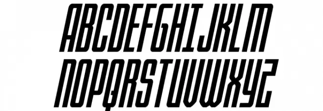 Blue Cobra Bold Expanded Ital Font Litere mari