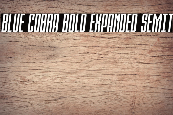 Blue Cobra Bold Expanded SemIt Example 2
