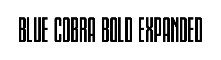 Blue Cobra Bold Expanded  font caratteri gratis