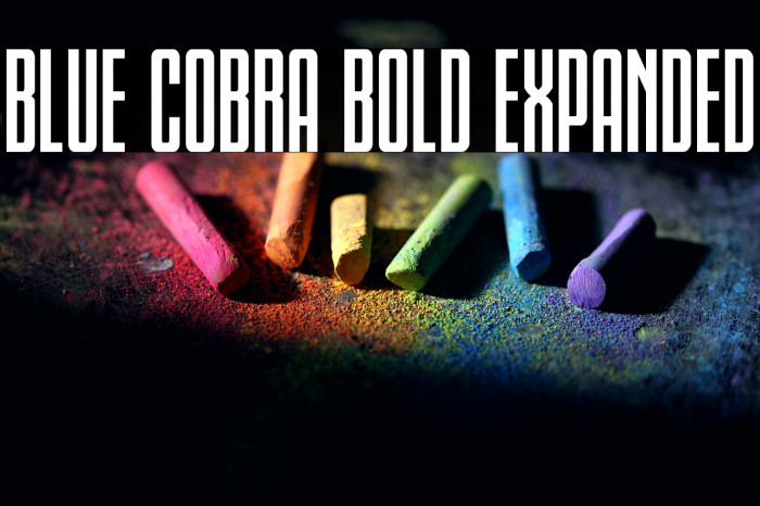 Blue Cobra Bold Expanded Example 1