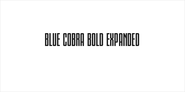 Blue Cobra Bold Expanded Logo
