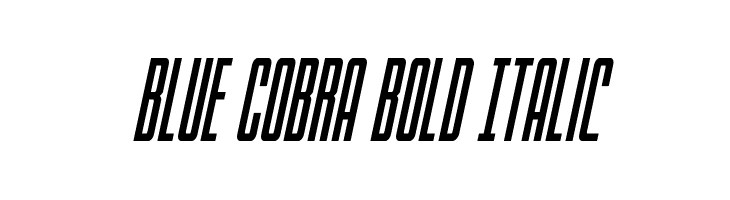 Blue Cobra Bold Italic  免费字体下载
