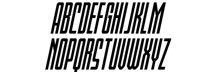 Blue Cobra Bold Italic Font LOWERCASE