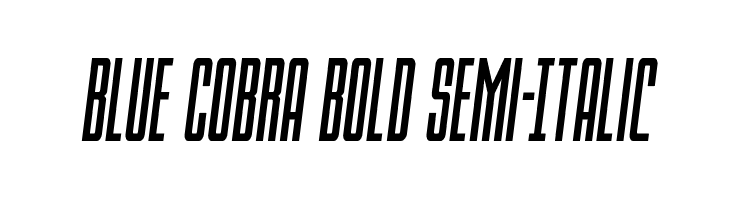 Blue Cobra Bold Semi-Italic  Fuentes Gratis Descargar