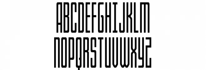 Blue Cobra Condensed Шрифта ВЕРХНИЙ