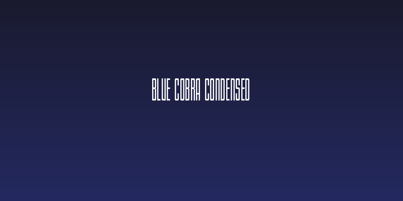 Blue Cobra Condensed Social Header
