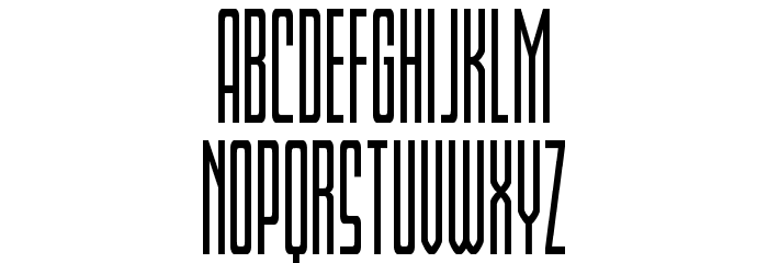 Blue Cobra Condensed Font LOWERCASE