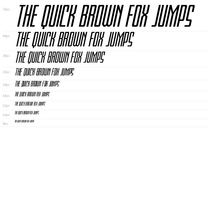 Blue Cobra Expanded Italic Waterfall