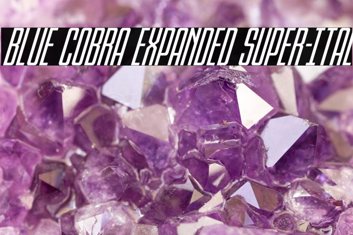 Blue Cobra Expanded Super-Ital Example 1