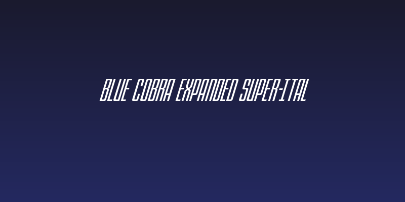 Blue Cobra Expanded Super-Ital Social Header