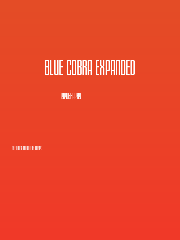 Blue Cobra Expanded Poster