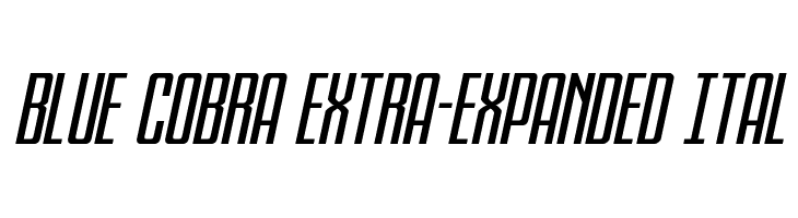 Blue Cobra Extra-Expanded Ital  baixar fontes gratis