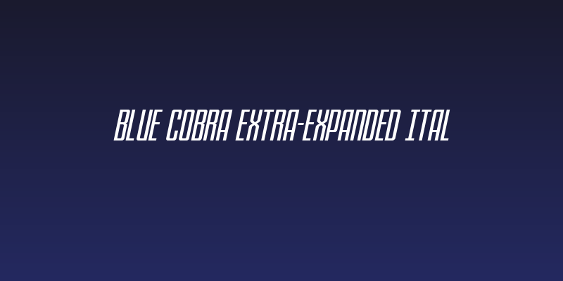 Blue Cobra Extra-Expanded Ital Social Header