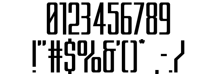 Blue Cobra Extra-Expanded Font OTHER CHARS
