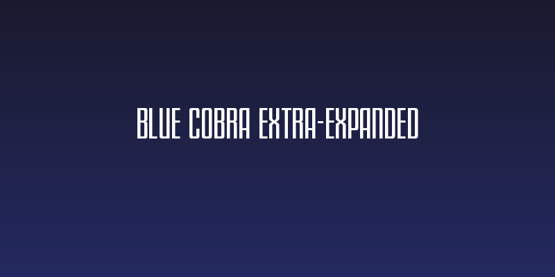 Blue Cobra Extra-Expanded Social Header