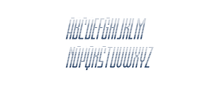 Blue Cobra Gradient Italic Lowercase