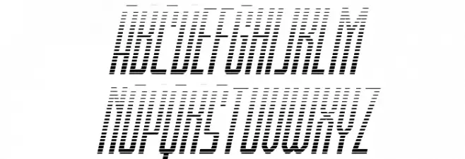 Blue Cobra Gradient Italic Polices MINUSCULES