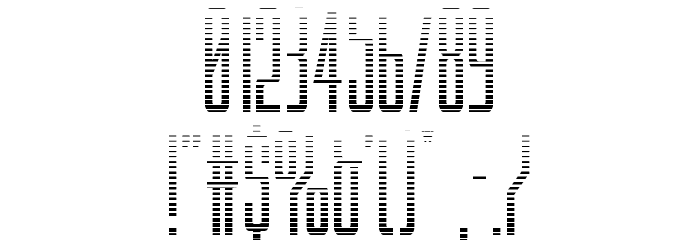 Blue Cobra Gradient Font OTHER CHARS