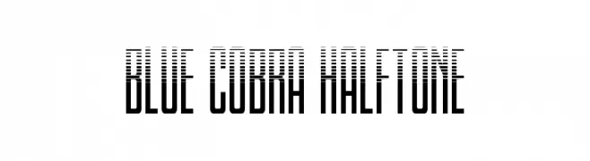 Blue Cobra Halftone  Free Fonts Download