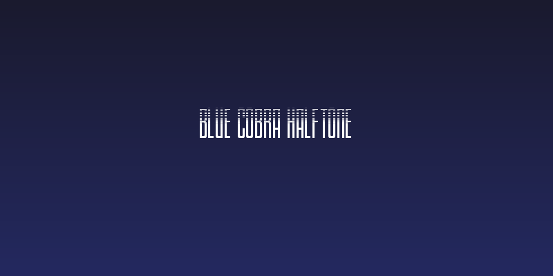 Blue Cobra Halftone Social Header