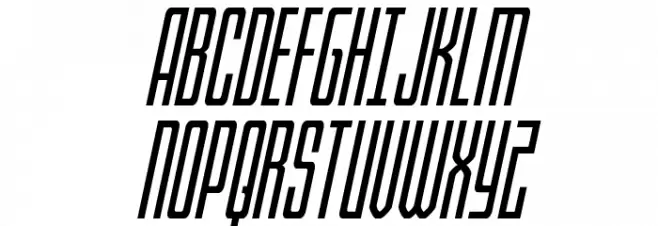 Blue Cobra Italic Fuentes MAYÚSCULAS