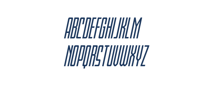 Blue Cobra Italic Lowercase