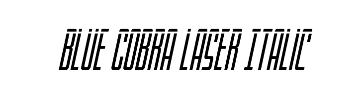 Blue Cobra Laser Italic  フリーフォントのダウンロード