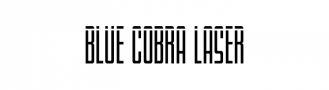 Blue Cobra Laser  Frei Schriftart Herunterladen
