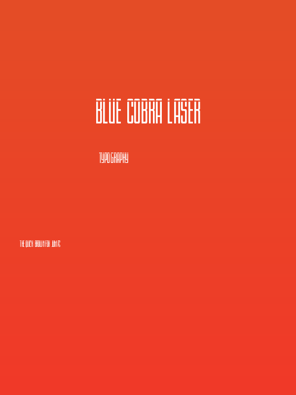 Blue Cobra Laser Poster