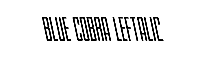 Blue Cobra Leftalic  font caratteri gratis