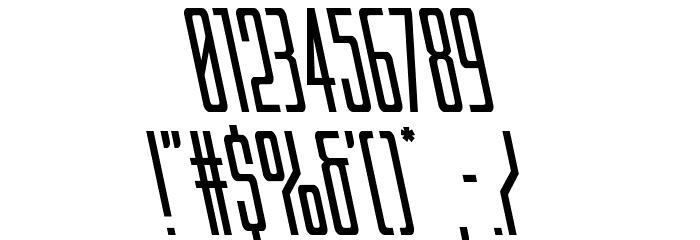Blue Cobra Leftalic Font OTHER CHARS