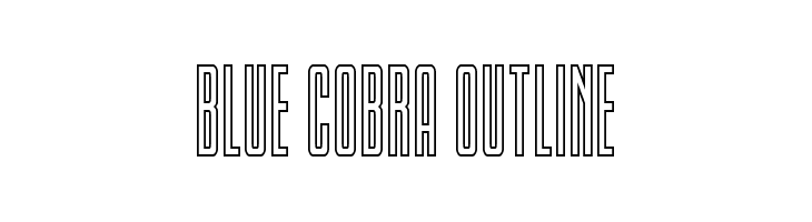 Blue Cobra Outline  नि: शुल्क फ़ॉन्ट्स डाउनलोड