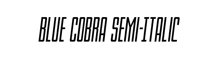 Blue Cobra Semi-Italic  Descarca Fonturi Gratis