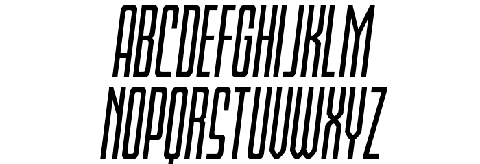 Blue Cobra Semi-Italic Font LOWERCASE