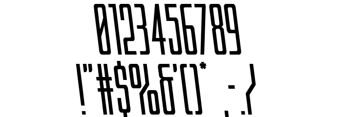 Blue Cobra Semi-Leftalic Font OTHER CHARS