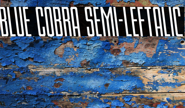 Blue Cobra Semi-Leftalic Example 1