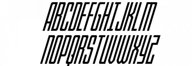 Blue Cobra Super-Italic Fuentes MAYÚSCULAS