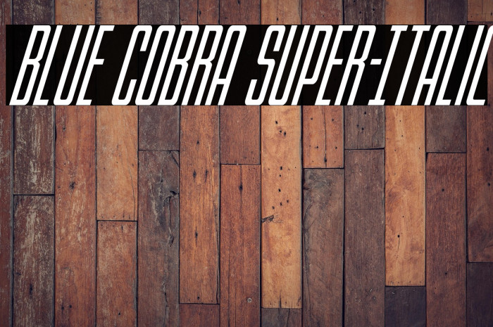 Blue Cobra Super-Italic Example 1