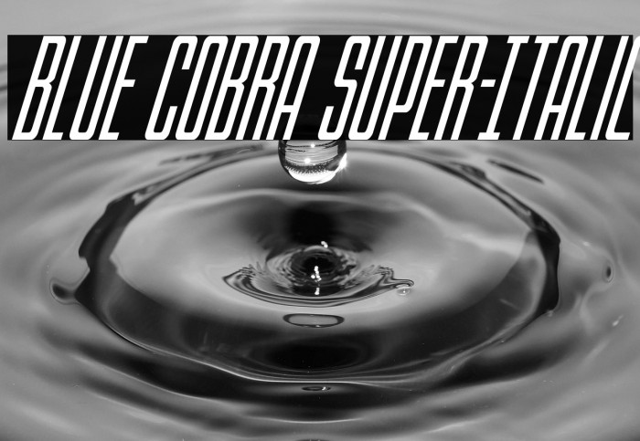 Blue Cobra Super-Italic Example 3