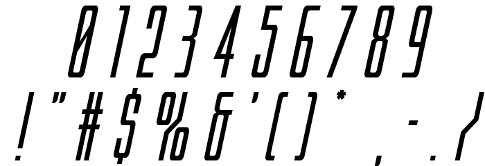 Blue Cobra Title Italic Font OTHER CHARS