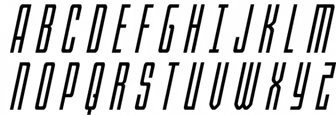 Blue Cobra Title Italic خط أحرف كبيرة