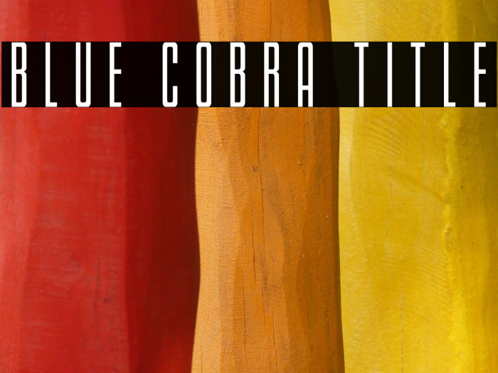 Blue Cobra Title Example 3