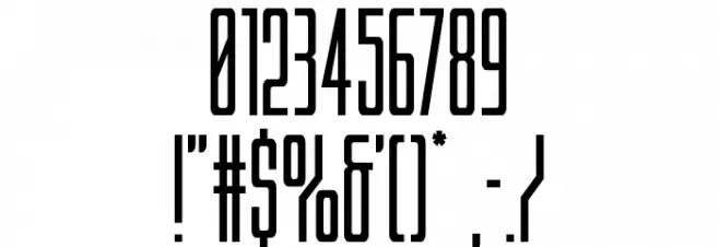 Blue Cobra Font OTHER CHARS