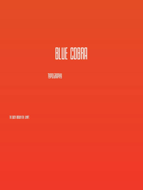 Blue Cobra Poster