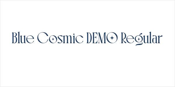 Blue Cosmic DEMO Regular Logo